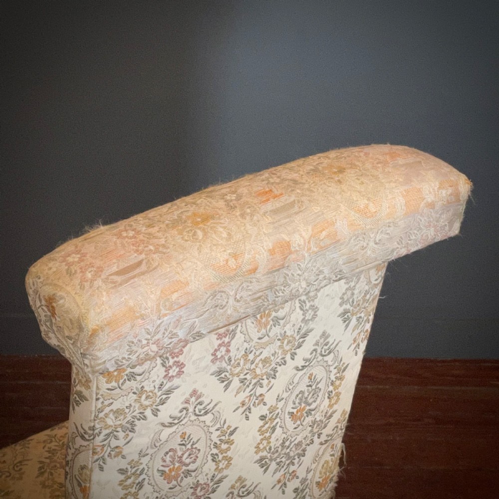 Attractive Antique Victorian Prie Dieu Mahogany Prayer Chair For Reupholstery View VII