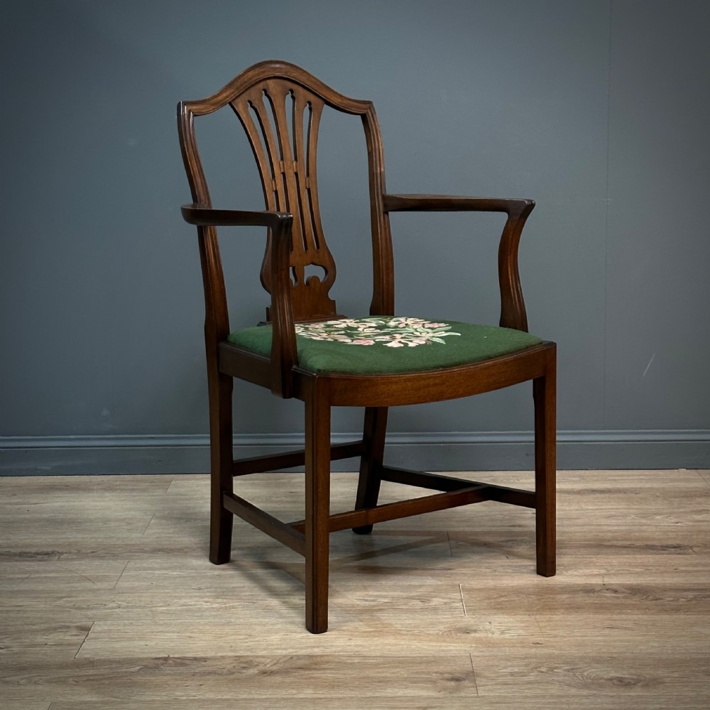 Attractive Set of Eight Antique Mahogany Dining Chairs, With Carvers View III