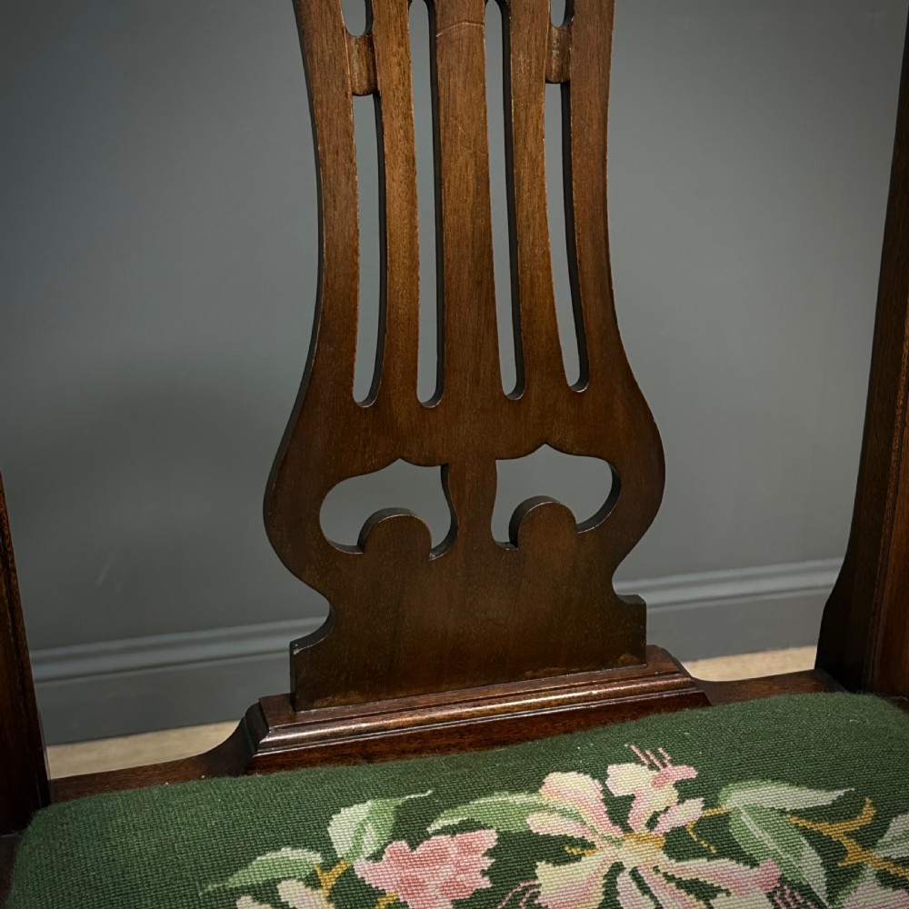 Attractive Set of Eight Antique Mahogany Dining Chairs, With Carvers View IX