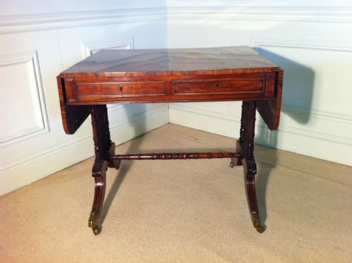 Rare Regency Rosewood Sofa Table