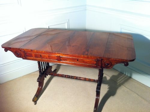fig 1. Rare Regency rosewood sofa table