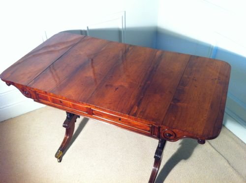 fig 2. Rare Regency rosewood sofa table