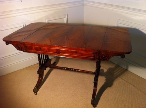 fig 3. Rare Regency rosewood sofa table