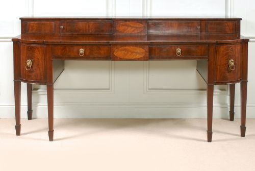 Large Regency Stately Sideboard Serving Table