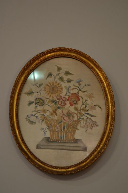 Very Good Quality 18th Century Floral Sampler