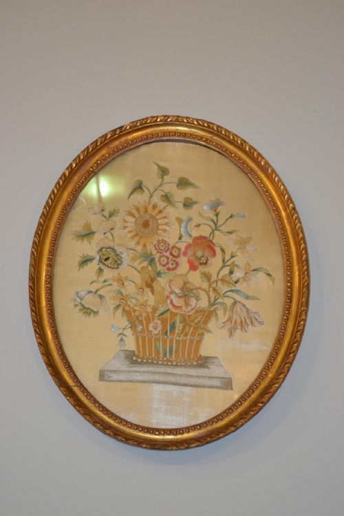 fig 3. Very good quality 18th century floral sampler