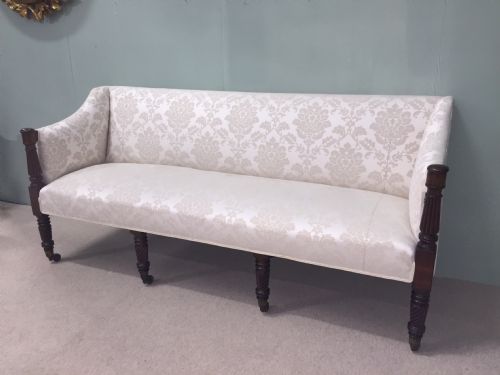 fig 1. Regency mahogany three seater settee in fabulous condition