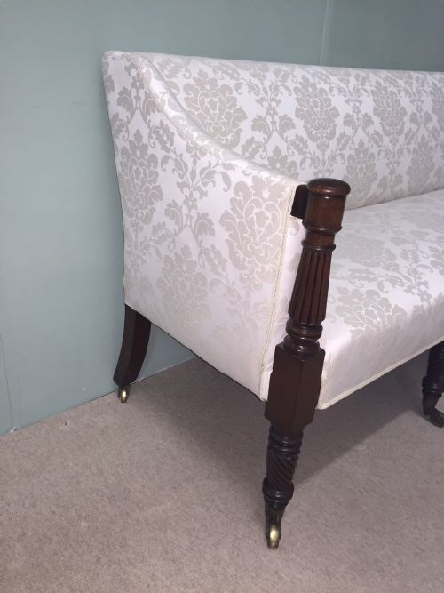 fig 3. Regency mahogany three seater settee in fabulous condition