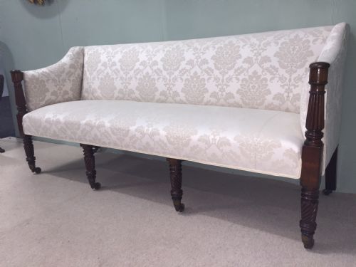 fig 4. Regency mahogany three seater settee in fabulous condition