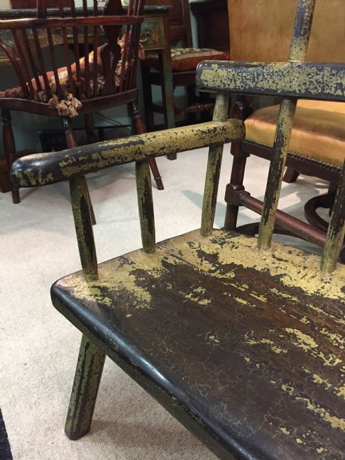 fig 3. A delightful painted primitive childs chair in good condition