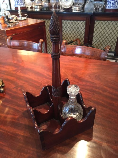 Rare and Unusual Regency Mahogany Bottle Carrier C.1810