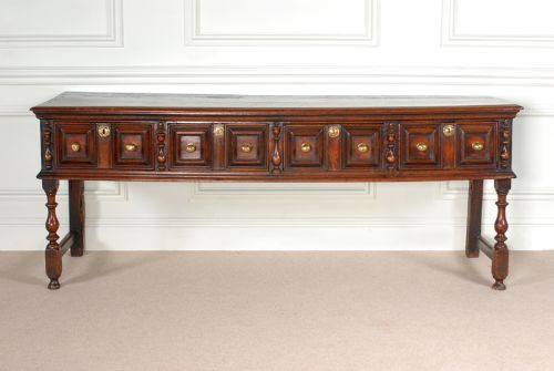 A Fabulous 17th Century Oak Dresser Base