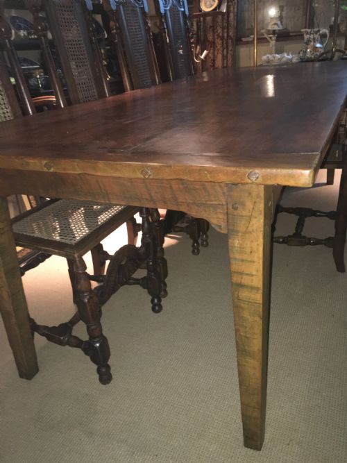 fig 2.  Wonderful Large Cherry farmhouse table to seat 8 -10