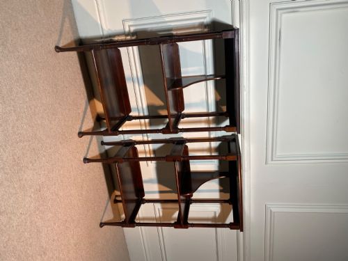 A PAIR OF BEDSIDE SHELF NIGHT STANDS - ADDITIONAL PHOTO 2