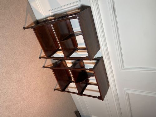 A PAIR OF BEDSIDE SHELF NIGHT STANDS - ADDITIONAL PHOTO 3