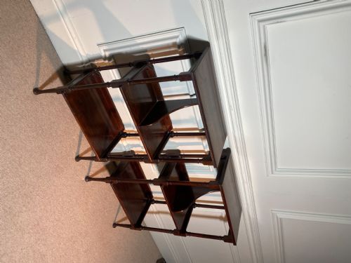 A PAIR OF BEDSIDE SHELF NIGHT STANDS - ADDITIONAL PHOTO 4