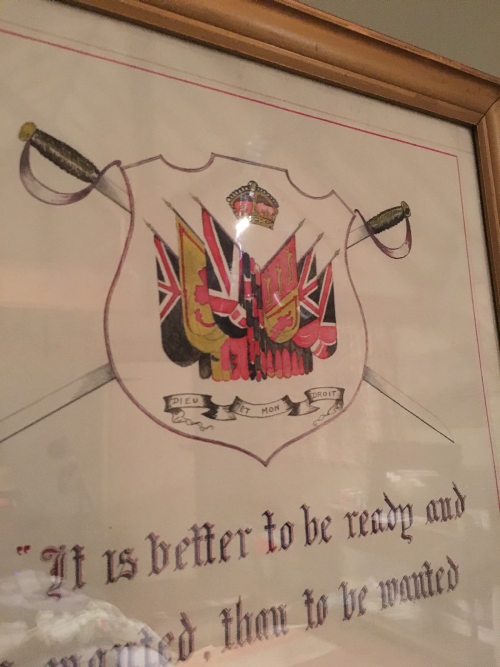 Watercolour quote by Lord Kitchener Militaria View IV