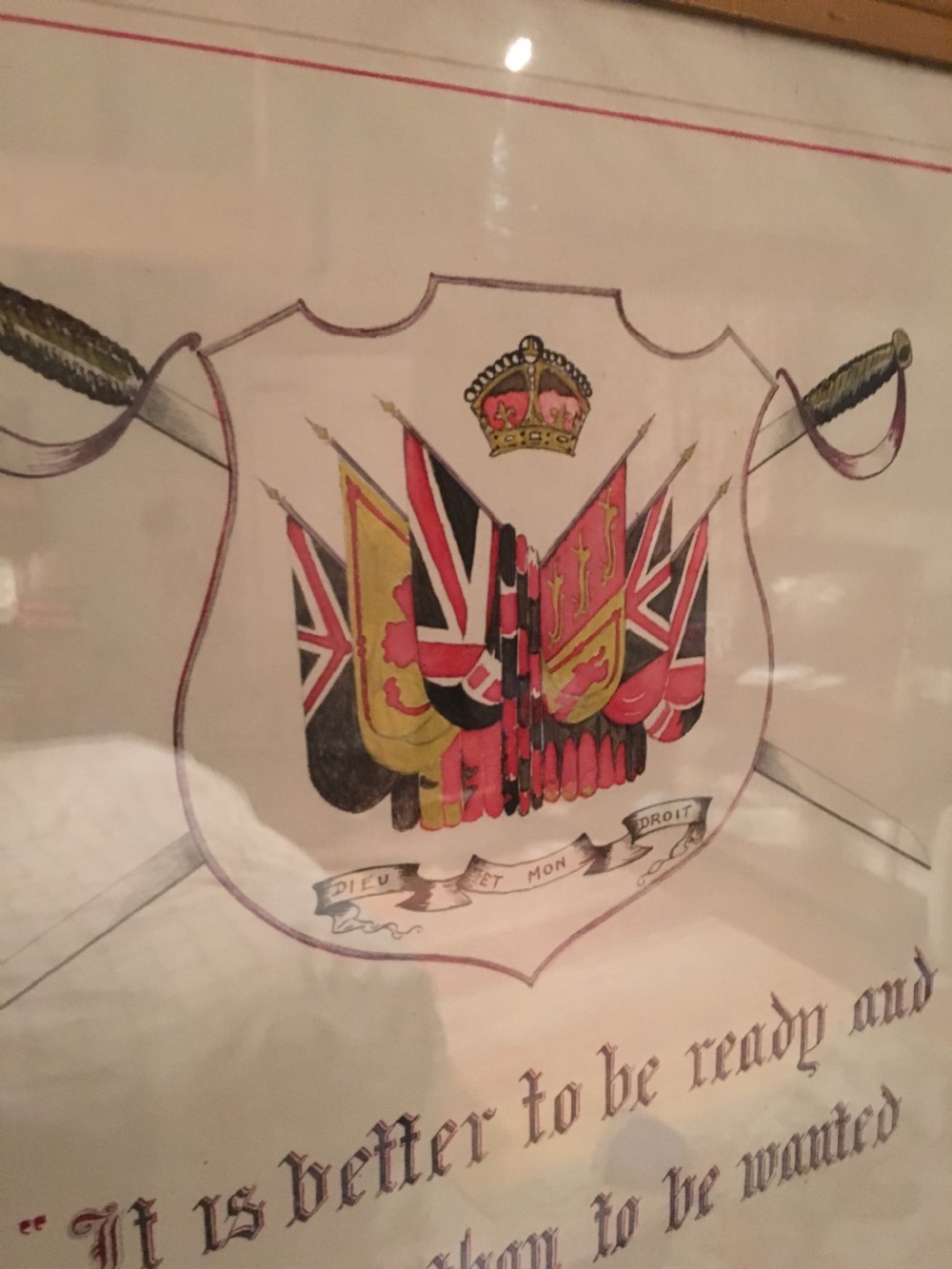 Watercolour quote by Lord Kitchener Militaria View VII