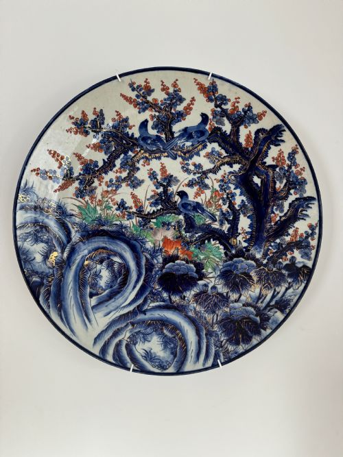 rare very large japanese charger meiji period circa 1890 - CATEGORY: ANTIQUE CERAMICS - DATED 1890