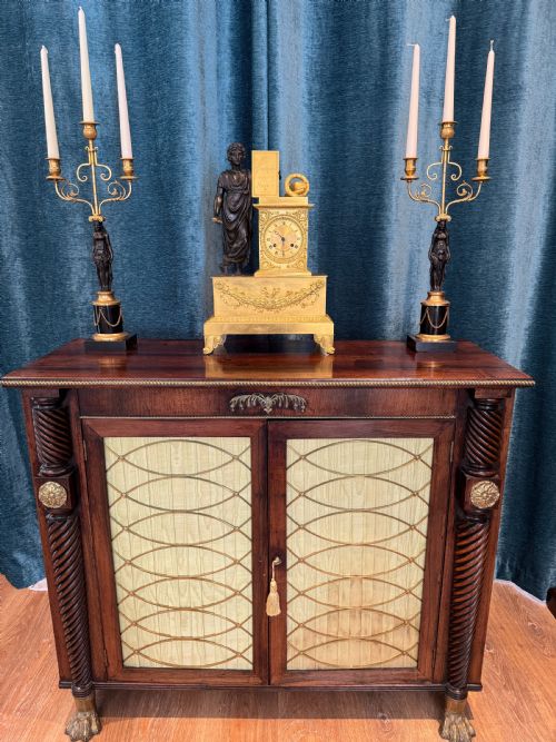 FINE REGENCY PERIOD ORMOLU PATINATED FIGURAL CANDELABRA CIRCA 181015 - ADDITIONAL PHOTO 1