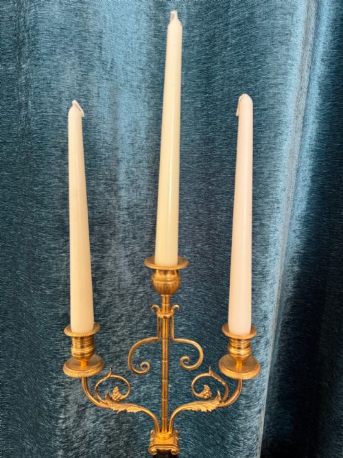 FINE REGENCY PERIOD ORMOLU PATINATED FIGURAL CANDELABRA CIRCA 181015 - ADDITIONAL PHOTO 5