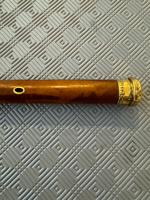 FINE GEORGIAN HERALDIC GOLD AND MALACCA WALKING STICK LATE 18TH CENTURY - ADDITIONAL PHOTO 5