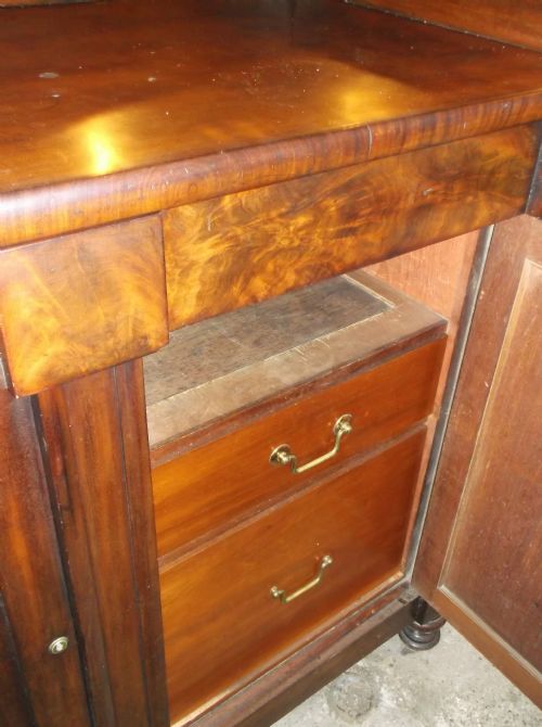19TH CENTURY MAHOGANY CUPBOARD - ADDITIONAL PHOTO 3