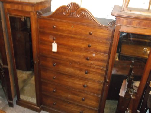 Large 19th Century Rosewood Wardrobe