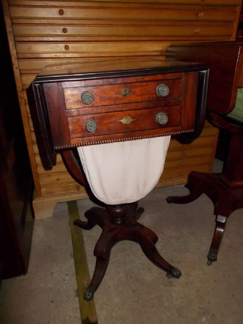 Early 19th Century Mahogany Work/side Table.