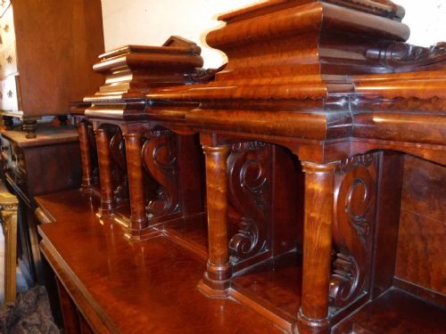 OUTSTANDING REGENCY MAHOGANY SIDE CABINET - ADDITIONAL PHOTO 5