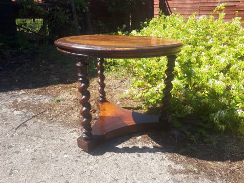 19th Century Rosewood and Mahogany Centre Table