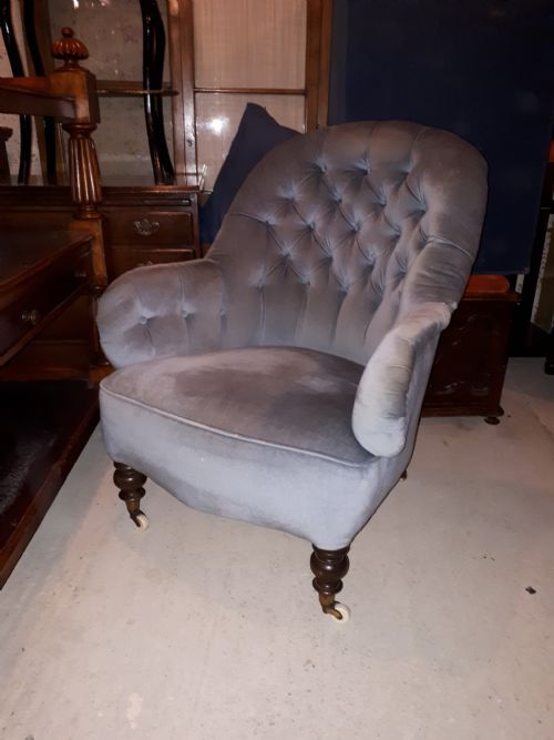 Late 19th Century Upholstered Armchair