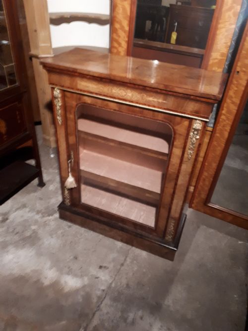 Good Inlaid Walnut Pier Cabinet