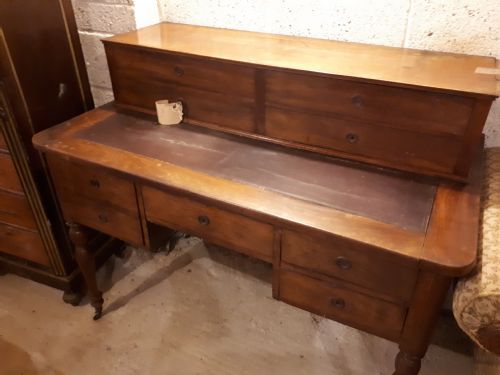 19th Century Mahogany Kneehole Writing Table