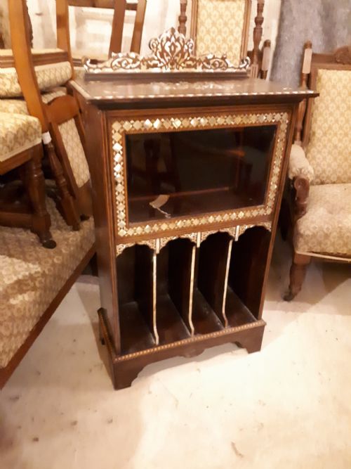 Late 19th Century Inlaid Rosewood Cabinet