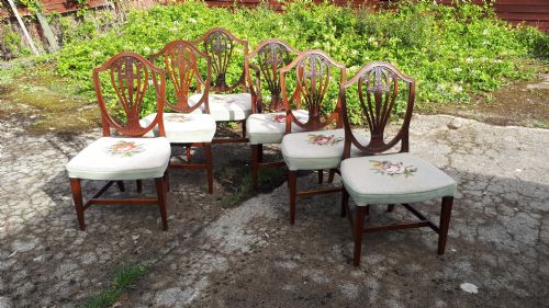 Set of Edwardian Mahogany Dining Chairs