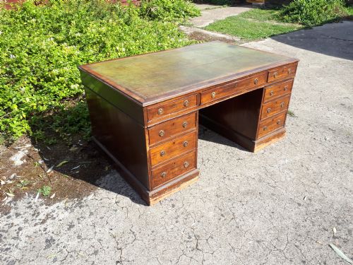 19th Century Mahogany Partners Desk