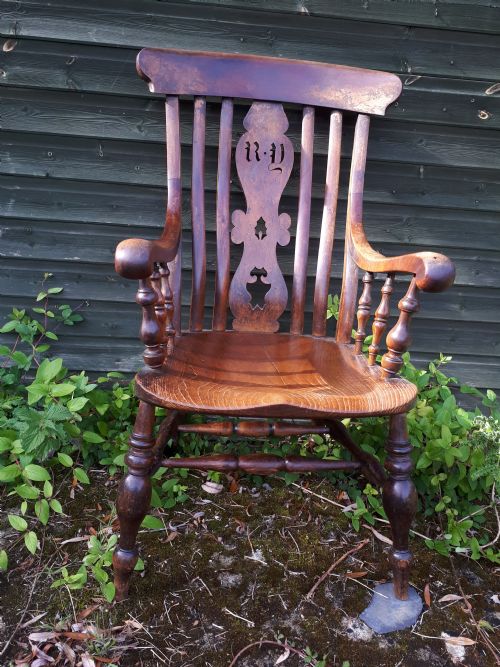 Large 19th Century Original Windsor Armchair