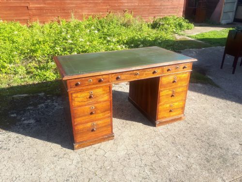 Early Victorian Rosewood "Partners" Pedestal Desk