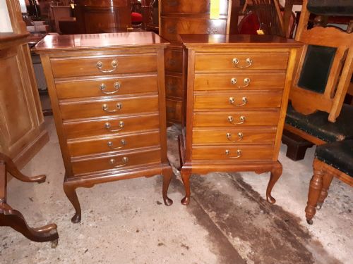 Pair of Mahogany Music/office/side Cabinets