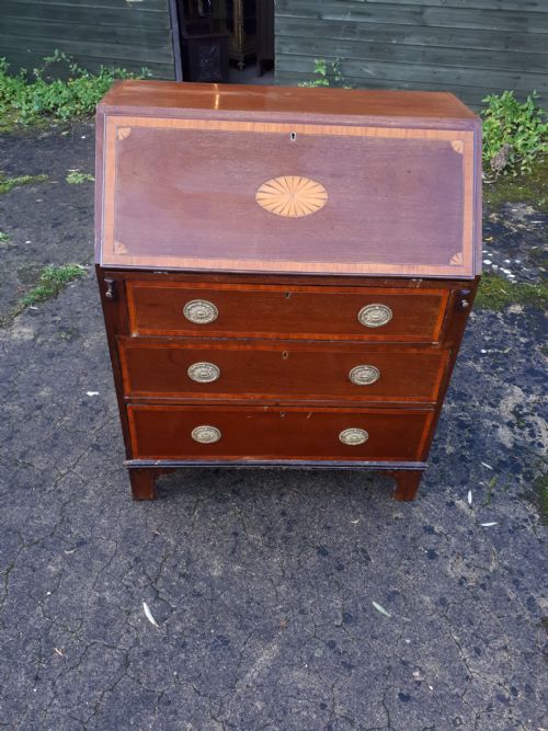 Edwardian Inlaid Mahogany Writing Bureau