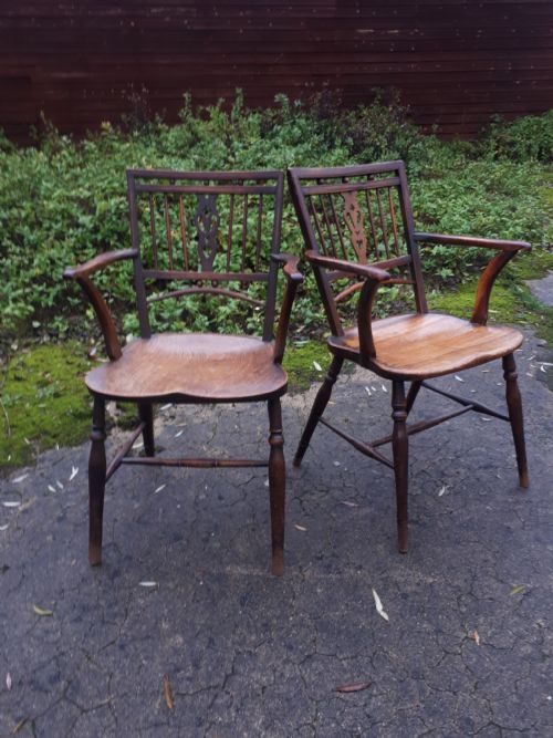 Pair of 19th Century Mendlesham Armchairs