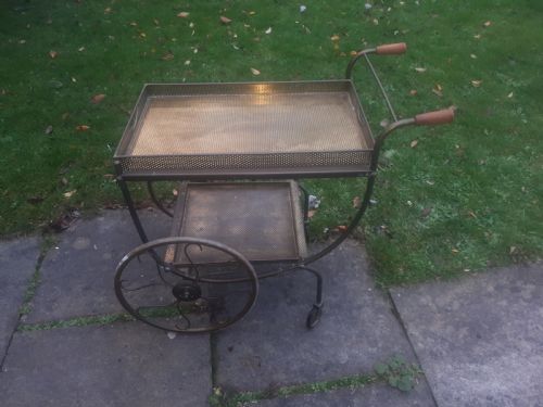 Brass 2 Tier Drinks Trolley