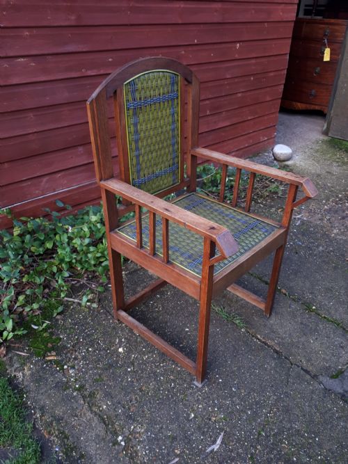Interesting and Unusual Arts and Crafts Armchair