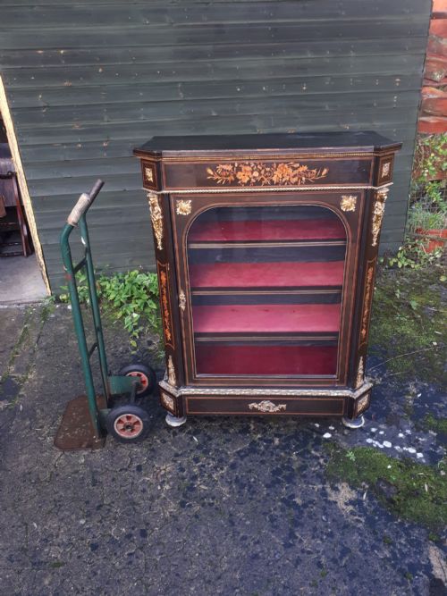 Large 19th Century Inlaid Pier Cabinet