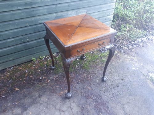 Edwardian Folding Games Table