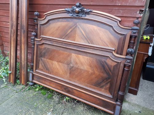 19th Century Rosewood Double Bed.