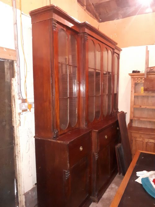 19th Century Mahogany  Secretaire  Library Bookcase