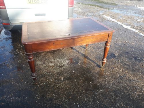 Mahogany  Partners Writing Table by Cope & Collinson