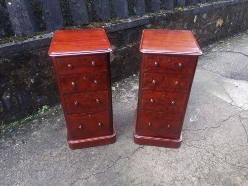 Pair of Mahogany Bedside Chests
